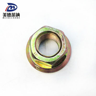 Автобусная модель из нержавеющей стали шестиугольная орешка с фланцем и цветным орешком для оцинкованных колес